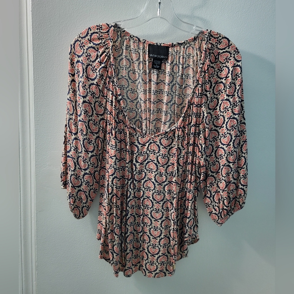 Cynthia Rowley Large Women's  Print Top